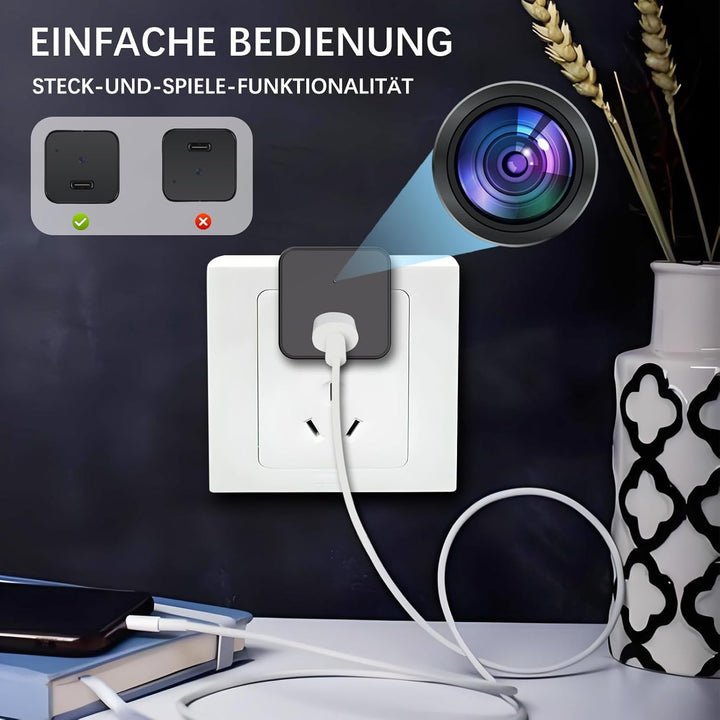 HD 1080P überwachungskamera,USB Mini Kamera,mit kontinuierlicher Aufnahme-/Bewegungserkennungsfunkti