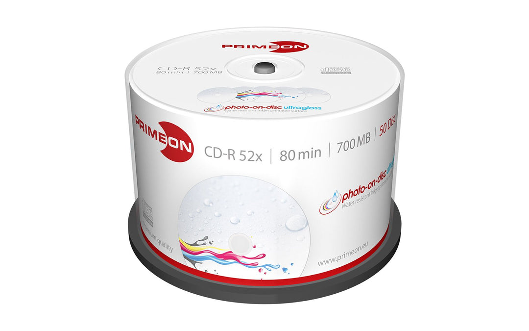 beschuitdoos stora - wit ,Weiss ,12 x 24 x cm Bedruckbar 50er Spindel (Ultragloss), Bedruckbar 50er
