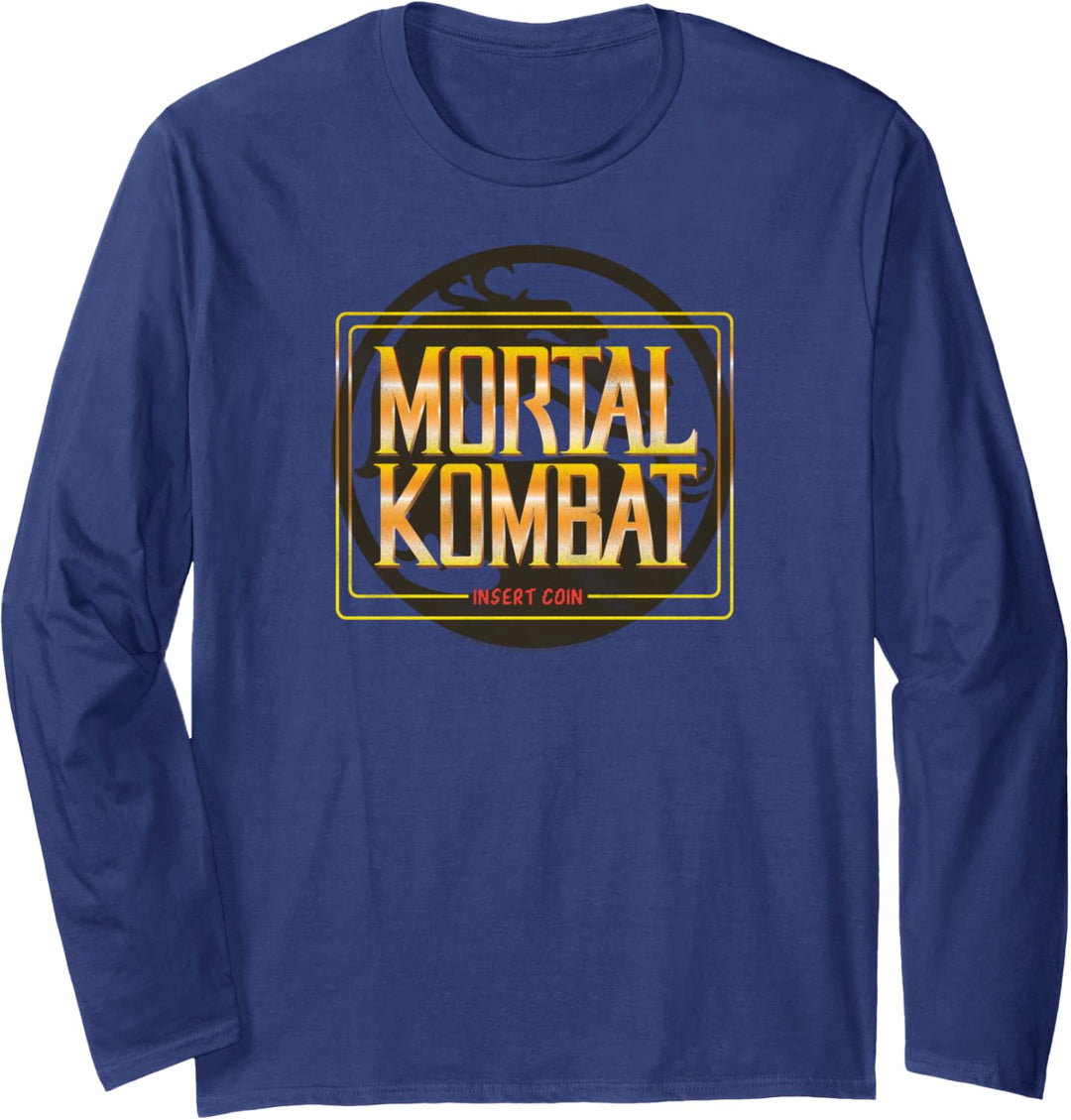Mortal Kombat Klassic Insert Coin Langarmshirt
