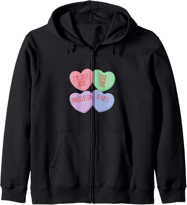 Nett Ich Bin Gerade Hier Für Die Gesprächs-Herz Valentine Kapuzenjacke