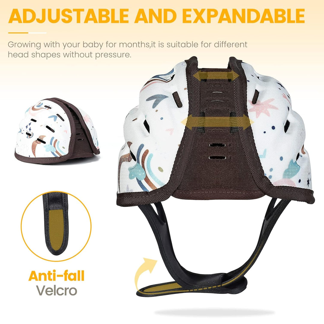 Orzbow Baby Helm,Atmungsaktiver Baby Kopfschutz zum Krabbeln und Gehen, Verstellbarer Baby Sicherhei