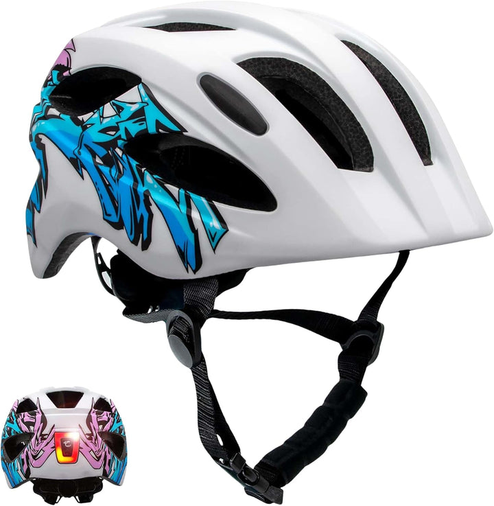 Crazy Safety Cool Kinder Fahrradhelm | Fahrradhelm für Kinder von 6-12 Jahren für Fahrrad, Skateboar