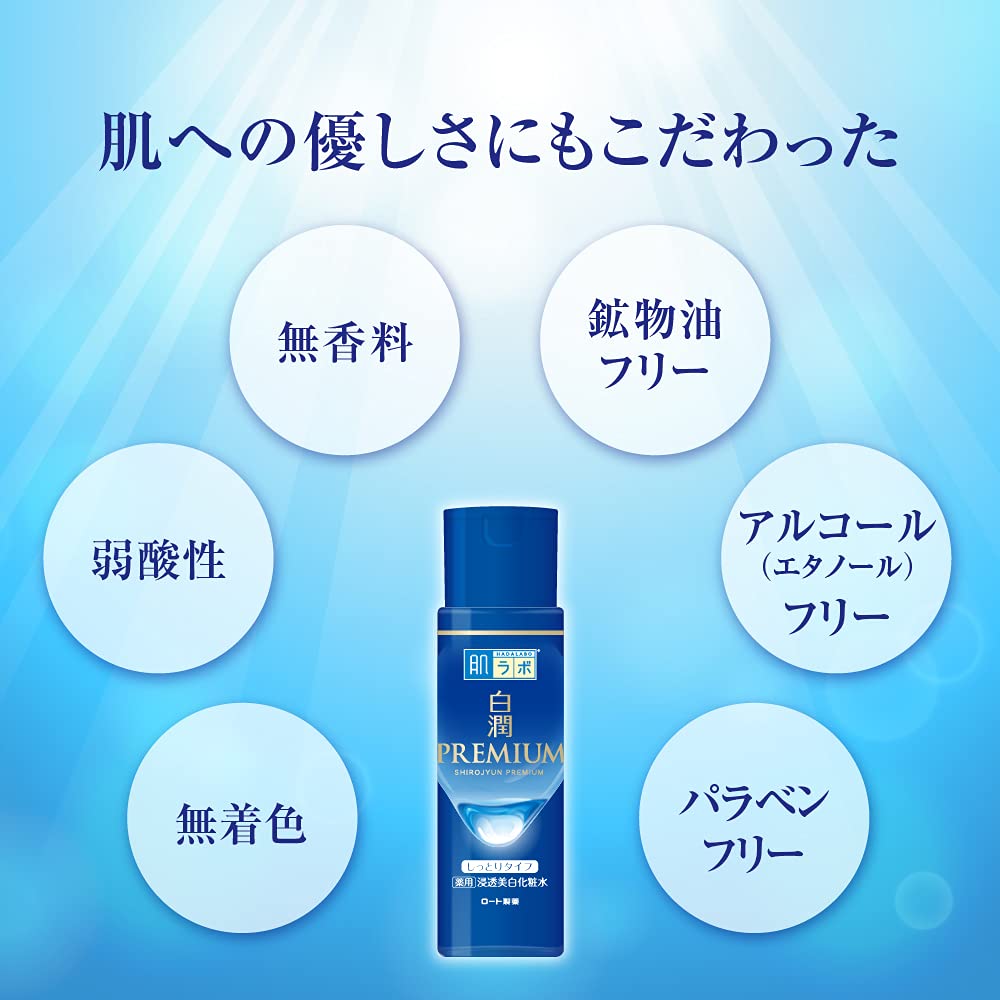 Rohto Hadalabo Shirojun Premium Medicated Penetration Whitening Lotion – 170 ml – feucht