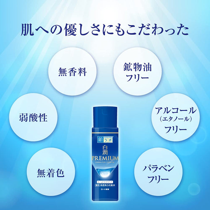 Rohto Hadalabo Shirojun Premium Medicated Penetration Whitening Lotion – 170 ml – feucht