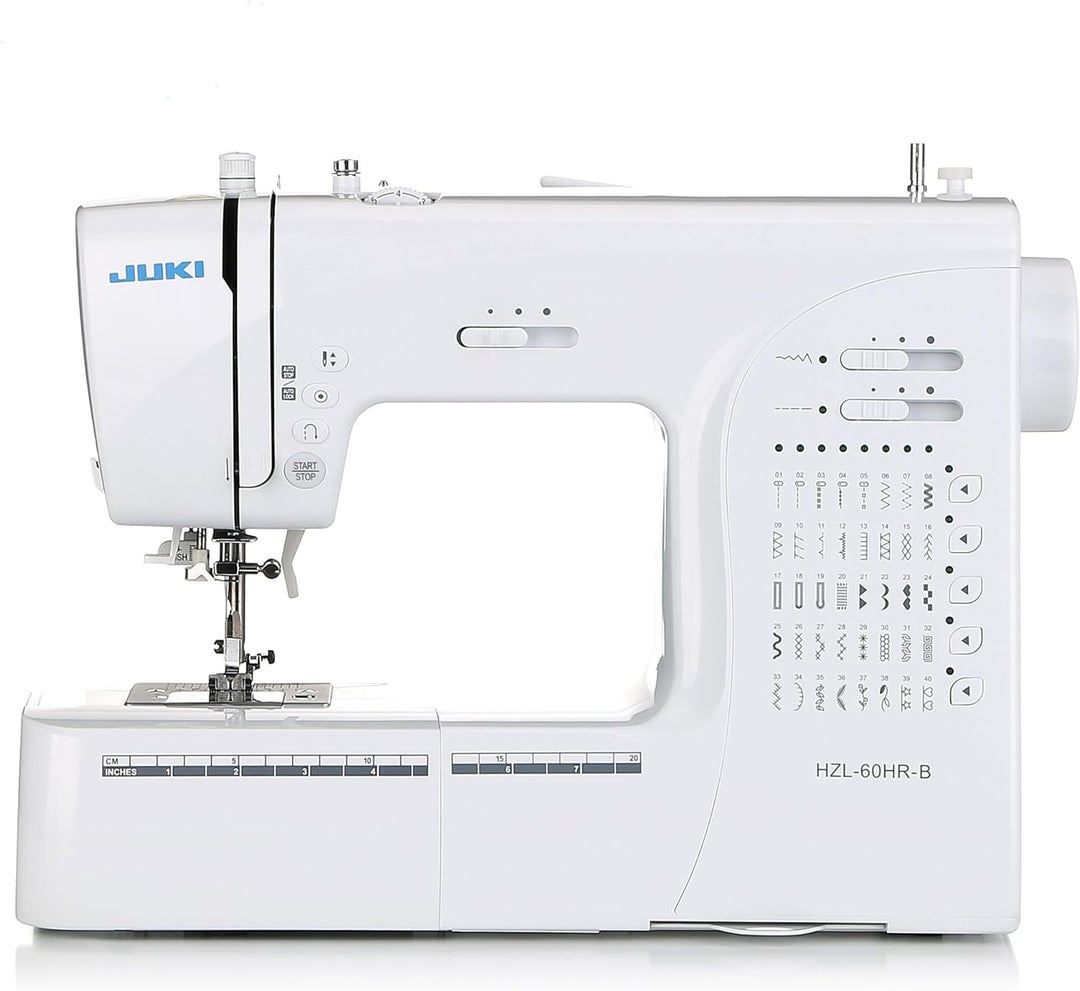 JUKI hzl-60hr-b Nähmaschine ELECTRONIQUE, Metall, weiss, 40 x 18,8 x 29 cm