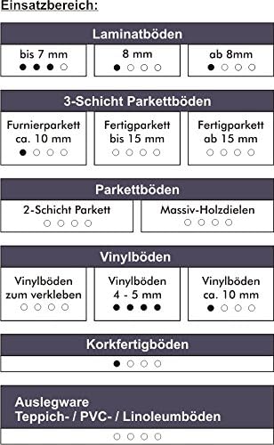 United foam Industries uficell VinoSmart Trittschalldämmung, 15 mm dickes Pad für Vinylböden und LVT