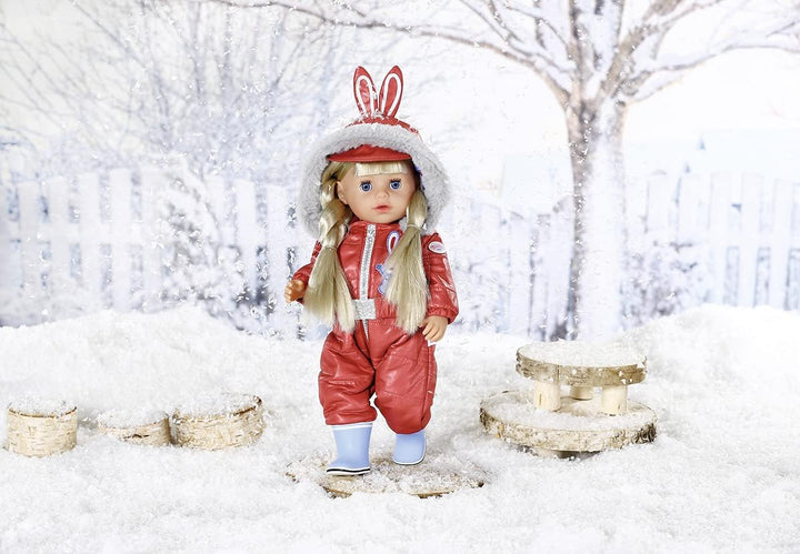 BABY born Little Schneeanzug mit Kapuze und Stiefeln für 36 cm Puppen, 833100 Zapf Creation