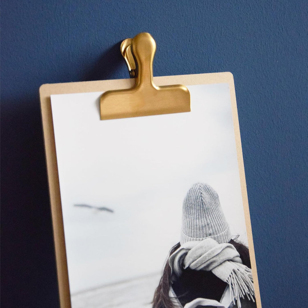 Design Verschlussclips für Lebensmittelbeutel, Tüten und Dokumente aus hochwertigem Edelstahl in Wei