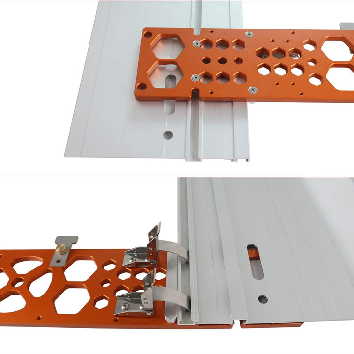 340 mm Spursäge, rechtwinklig Kreissäge Winkelanschlag kompatibel mit Festool und Makita-Führungssch