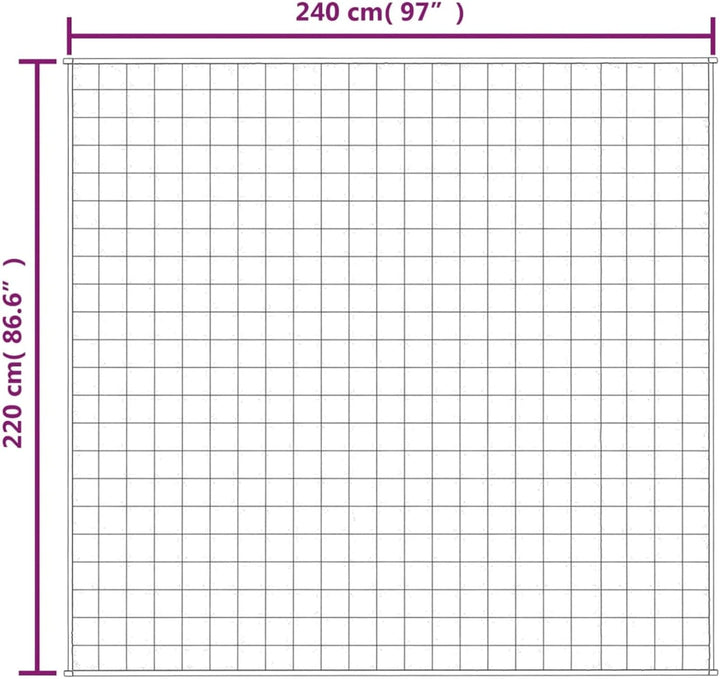 Gewichtsdecke Weighted Blanket Schwere Decke Zum Schlafen Schwere Decke Grau 220x240 cm 11 kg Stoff