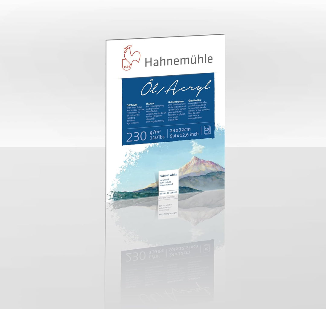 Öl- und Acrylmalblock 230g/m², 24x32cm, 10Blatt 24x32 cm, 24x32 cm