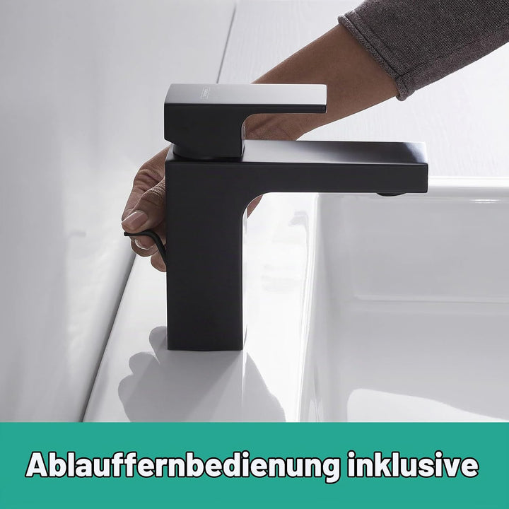 hansgrohe Vernis Shape - Waschtischarmatur mit Zugstangen-Ablauf, energiesparend (CoolStart), isolie