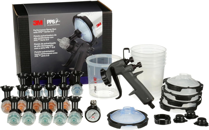 3M Lackier-Starter-Paket - 3M Performance Spray Gun 26778, inkl. PPS 2.0 Lackverarbeitungssystem, 15
