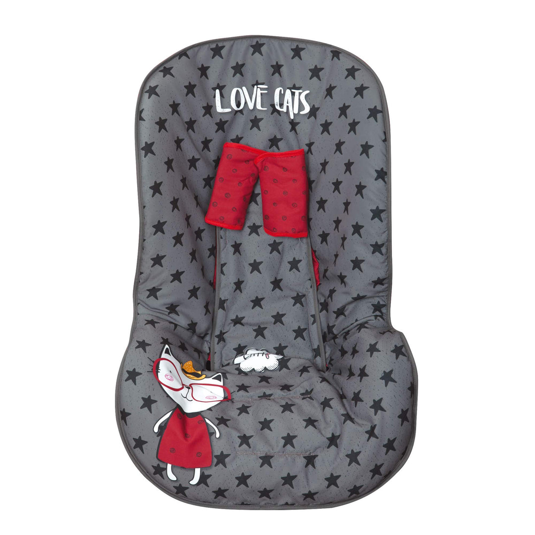 Babyline 11000602 Unisex Autositzbezug Love Cats, Love Cats