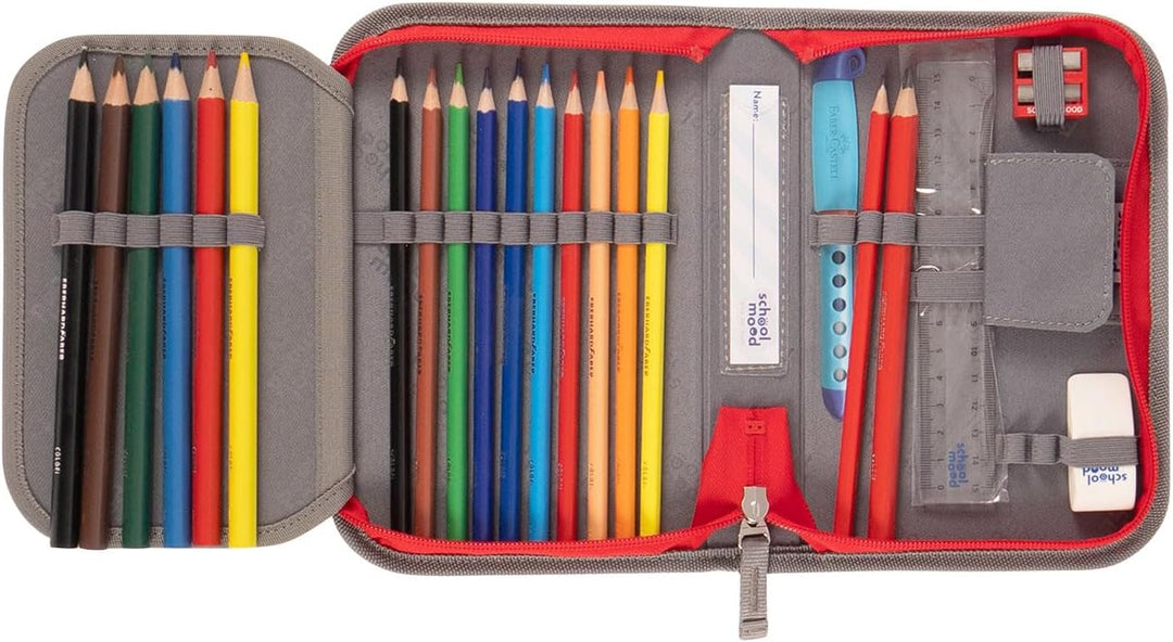 Familando - School Mood Timeless Air+ Schulranzen Set 6-teilig mit Federmappe - Sonder-Edition RB Le