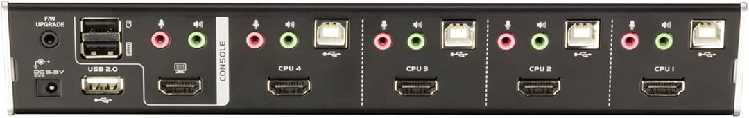 Aten CS1794 KVMP 4-fach Switch (4-polig, 4x HDMI, 4x USB), Silber