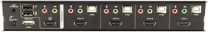 Aten CS1794 KVMP 4-fach Switch (4-polig, 4x HDMI, 4x USB), Silber