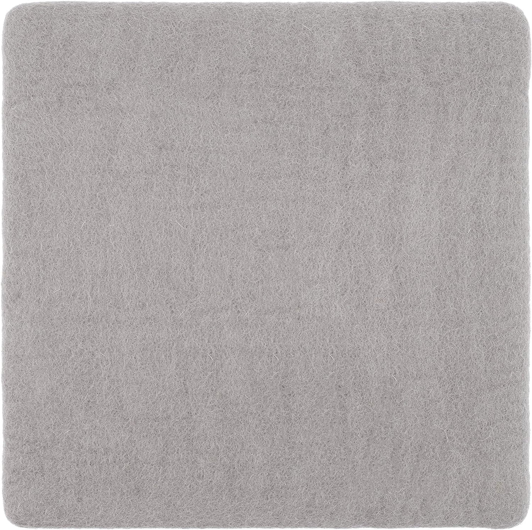 myfelt Flache Filz Sitzauflage, Filz Stuhlauflage - Luis - quadratisch, 36x36 cm, Grau, Grau