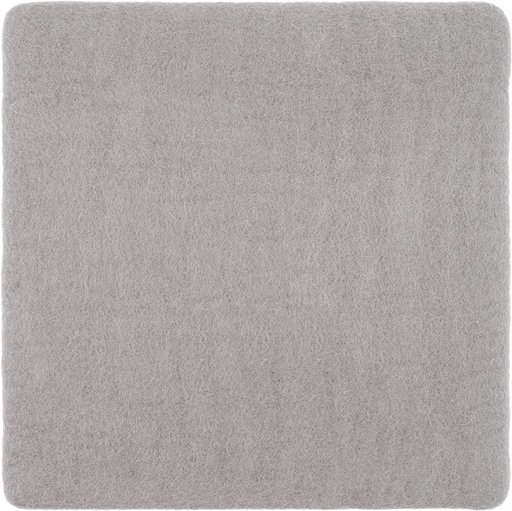 myfelt Flache Filz Sitzauflage, Filz Stuhlauflage - Luis - quadratisch, 36x36 cm, Grau, Grau