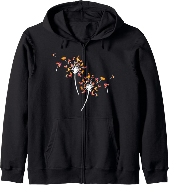 Löwenzahn Hühnerblume Blumen Hühner Kapuzenjacke