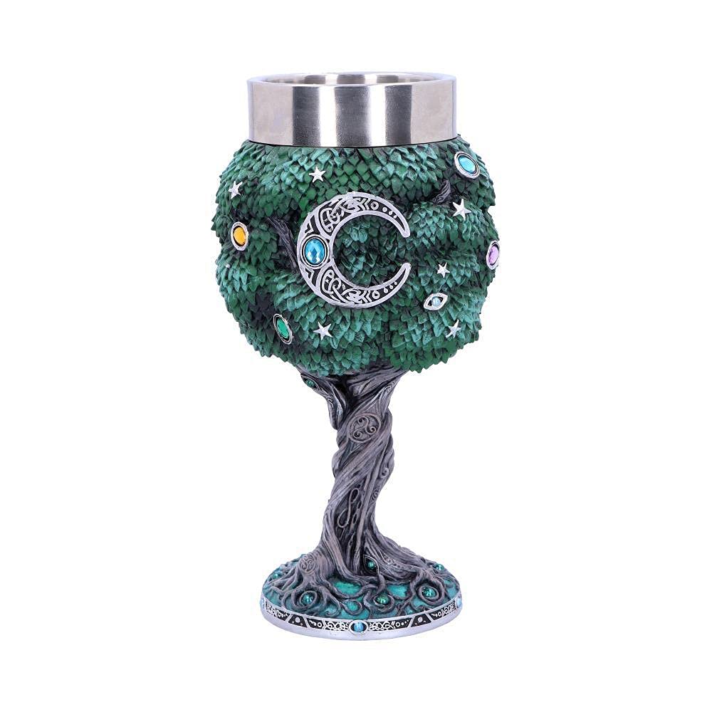 Nemesis Now Exclusive Tree of Life Nature Weinglas, grün, 1 Stück (1 Stück)