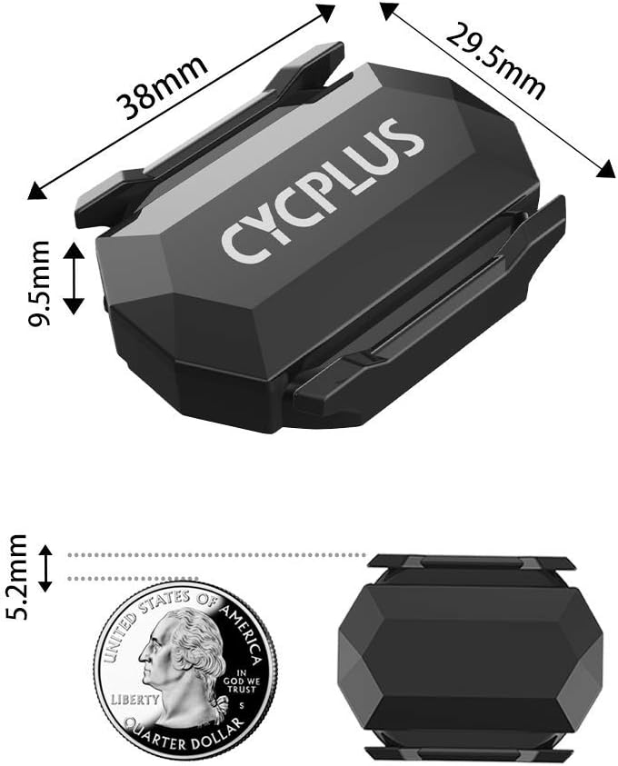 CYCPLUS Fahrrad Trittfrequenzsensor oder Geschwindigkeitssensor Dual Modul Bluetooth und ANT +