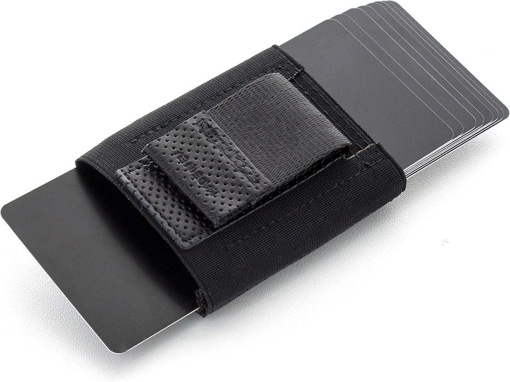 Jaimie Jacobs Minimalist Wallet Nano Boy Pocket Mini Geldbörse aus Textil mit Zugband schmaler Karte