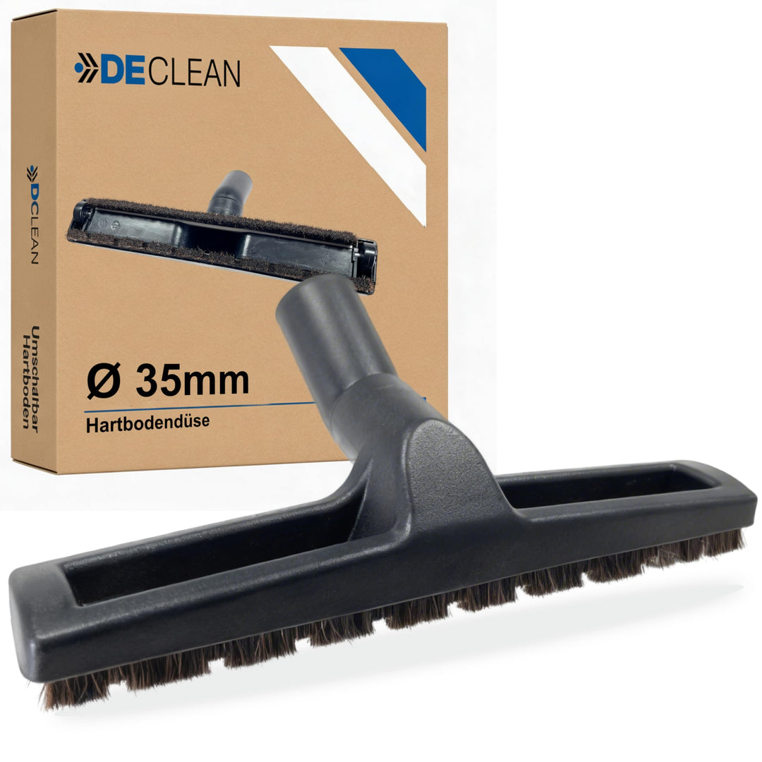 DeClean Parkettdüse 35mm – Hartbodendüse passend für Bosch, Kärcher, Siemens, Samsung - Naturhaar St