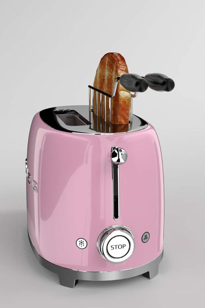 Smeg TSF01PKEU Toaster 2 Scheiben, cadillacpink, Rosa