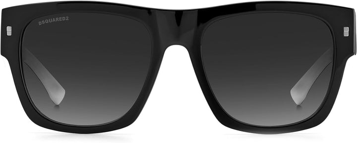 DSQUARED2 Unisex Sunglasses, 80s/9o Black White