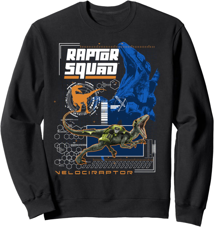Jurassic World Raptor Squad Velociraptor Gitter Sweatshirt
