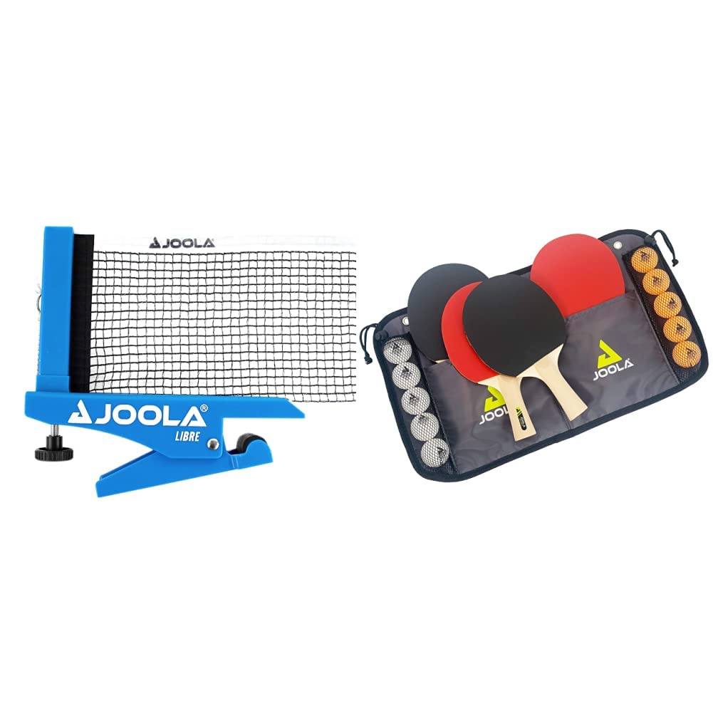 JOOLA Tischtennisnetz LIBRE- OUTDOOR Tischtennisnetz-Garnitur für Freizeitsport - Klemmtechnik - Höh