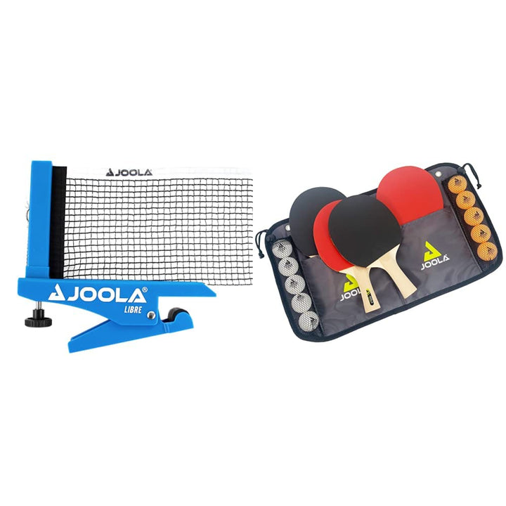 JOOLA Tischtennisnetz LIBRE- OUTDOOR Tischtennisnetz-Garnitur für Freizeitsport - Klemmtechnik - Höh