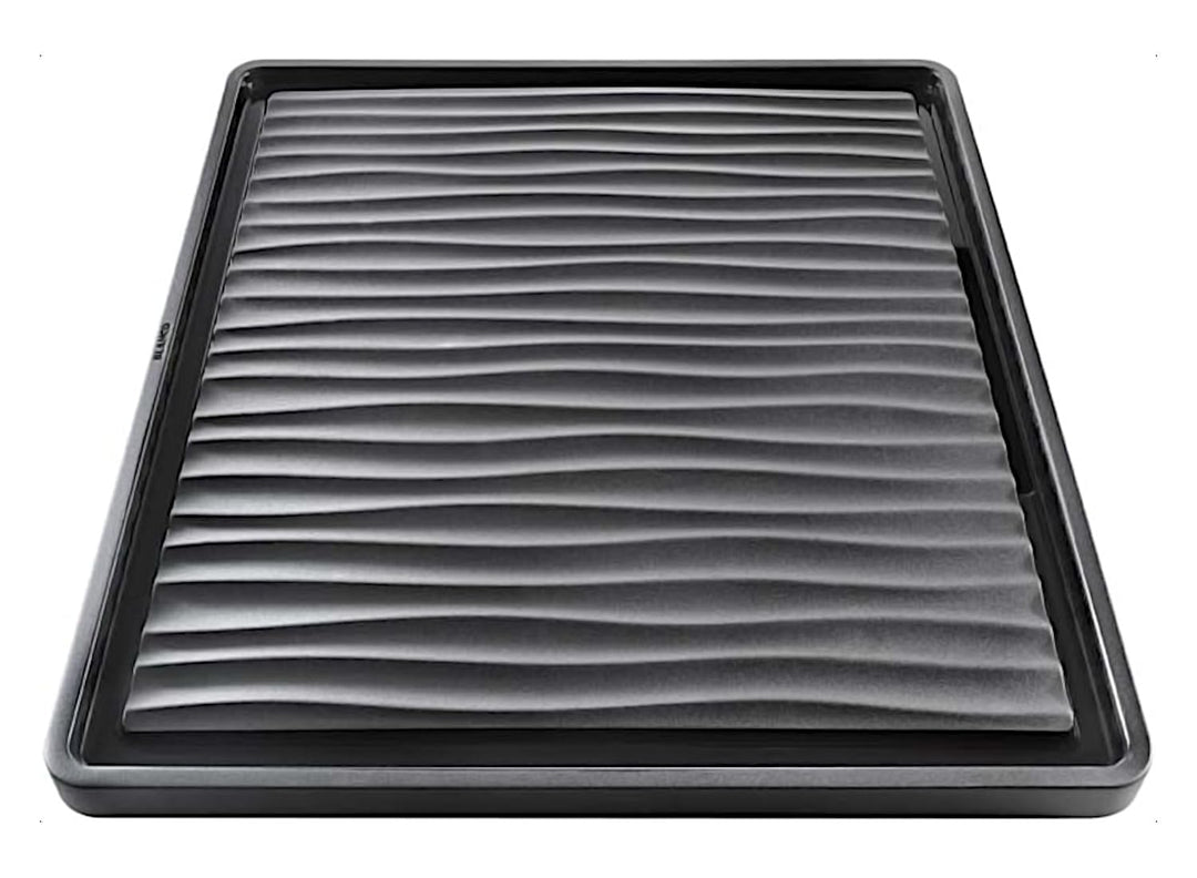 BLANCO Wellentropf | Aus wertigem Kunststoff schwarz / grau | 432 x 382 mm Wellentropf Schwarz, Well
