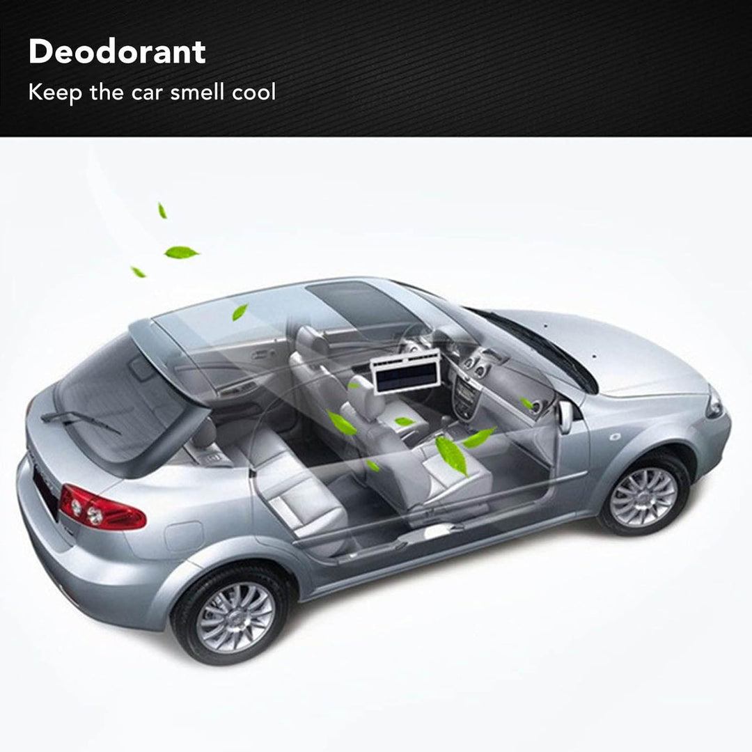 Srliya Solar Angetriebener Autokühler Grosser Weitwinkel 3 -Lüfter Deodorant Energy Saving Car Auspu