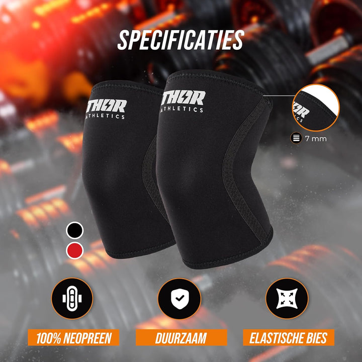 Thor Athletics Kniebandagen, Kniestütze für Gewichtheben, Powerlifting, Bodybuilding, Crossfit, Fitn