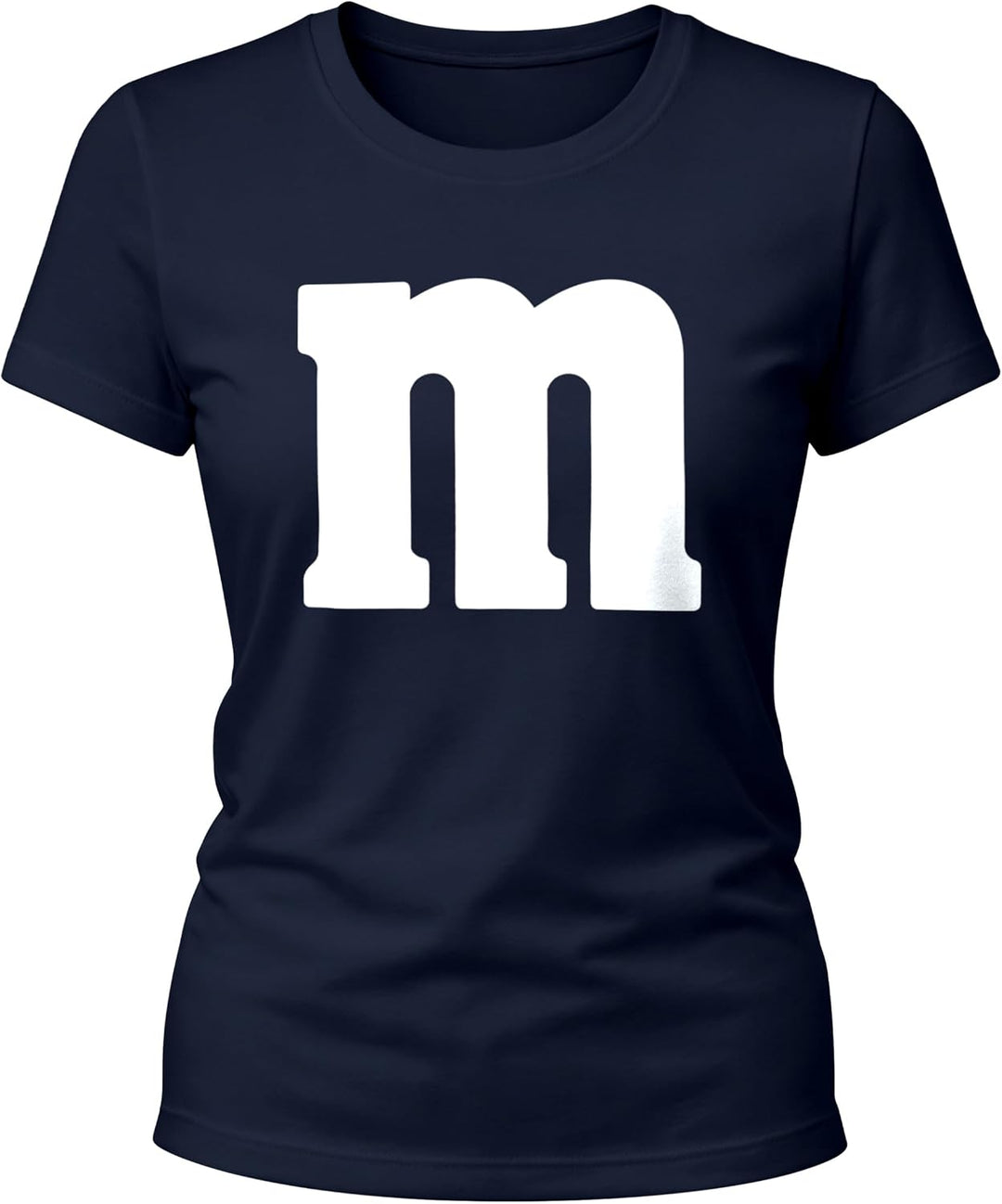 MoonWorks® Damen T-Shirt Gruppen-Kostüm M Aufdruck Kostüm Idee Fasching Karneval Verkleidung Mm Navy