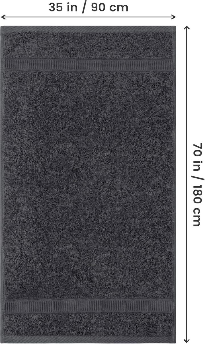 Utopia Towels - 2er Badetücher Gross aus Baumwolle mit Aufhänger, Saunatücher,Badehandtücher Gross,