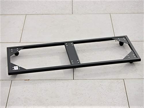 ultrastarke Pflanzenroller für Pflanztröge, schwarz 112x42x7 cm -passend für Kübel von eastwest