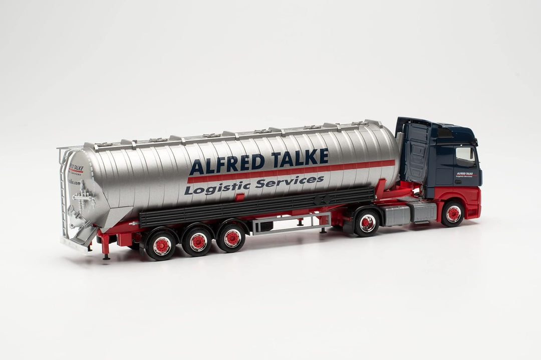 Herpa LKW Modell Mercedes Benz Actros Bigspace `18 ADR Saugsilo-Sattelzug „Alfred Talke“, originalge