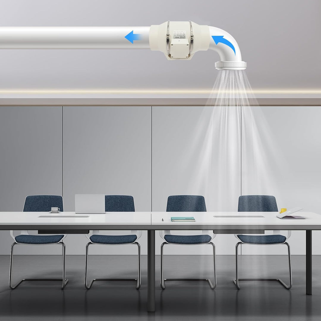 75W Rohrventilator – 220V, Drehzahl 2600 U/min, Luftstrom 540 m³/h, Geräuschpegel ca. 60 dB, statisc