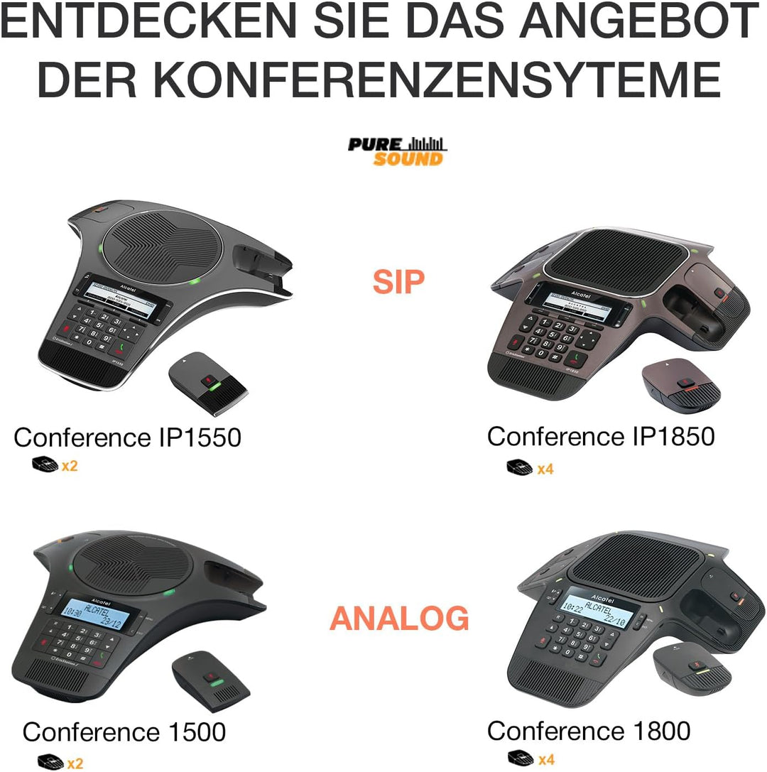 Alcatel Conference 1500 Konferenztelefon DECT inkl. Mobilteil Schwarz, ATL1412741
