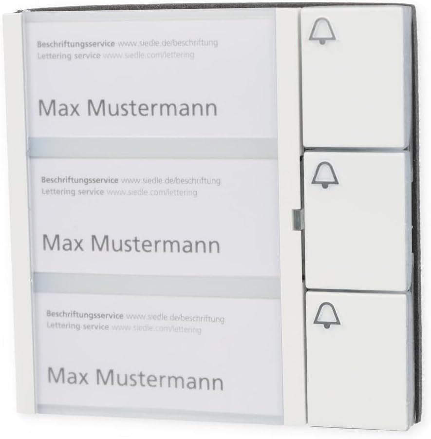 Siedle 2544224 Tastenmodul 3 Tasten In-Home-Bus, BTM 650-03 W, weiss