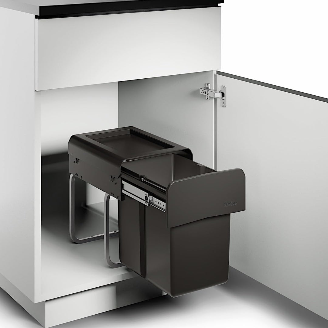 Naber CLAP 1/300-1 Abfallsorter 15 Liter in Anthrazit ab 30 cm Schrankbreite