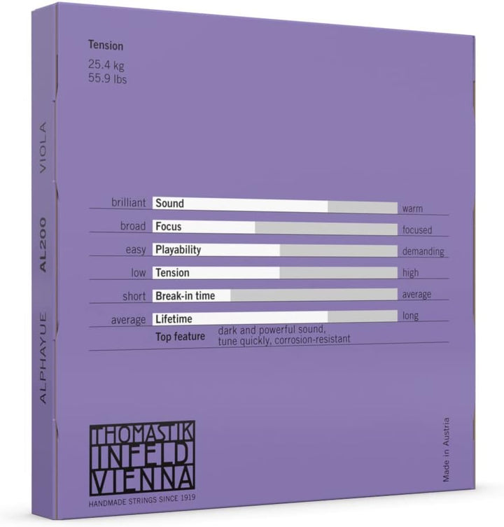Thomastik-Infeld Viola-Saiten ALPHAYUE Nylonkern Satz 4/4 AL200