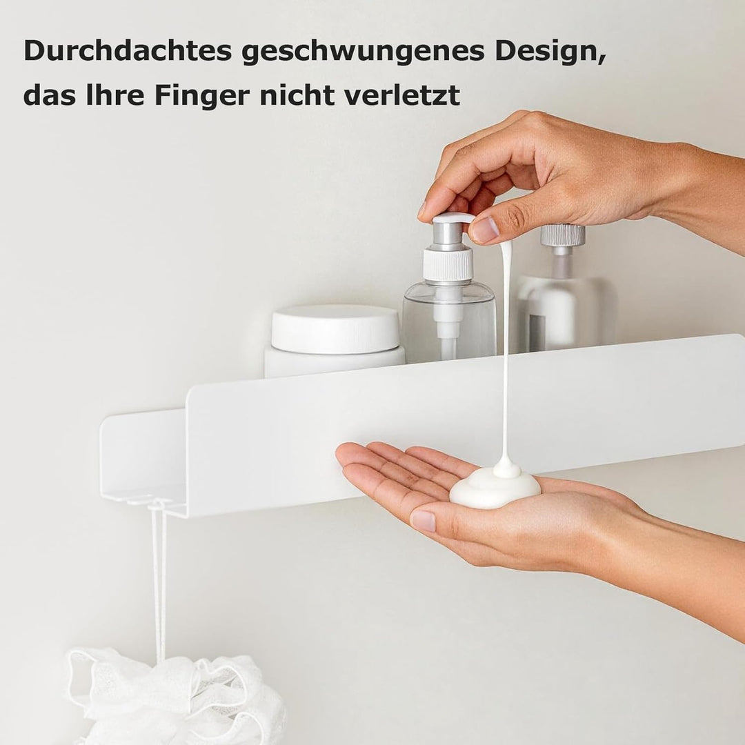 REKITA Duschablage ohne Bohren,Badezimmer Organizer 40 cm,Duschablage Edelstahl,Shampoo Halterung fü