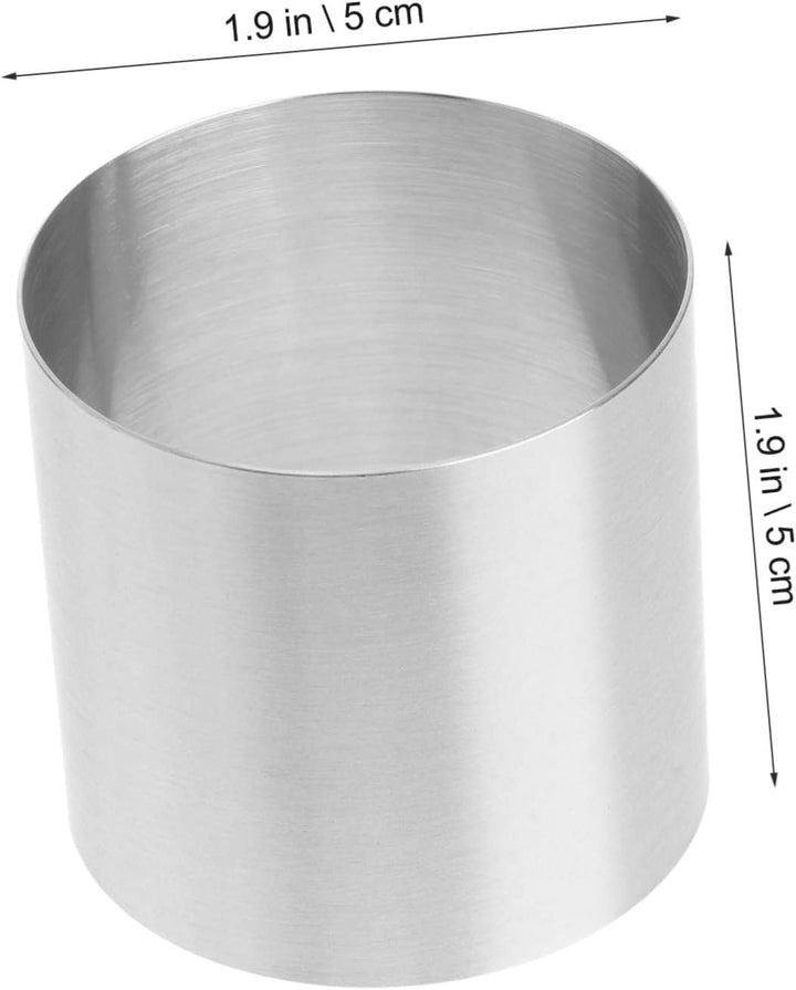 YARNOW 8 Stück Mousse Ringe Dessertring Set Speisering Mini Tortenring Kleine Kuchenform Dessert Sch