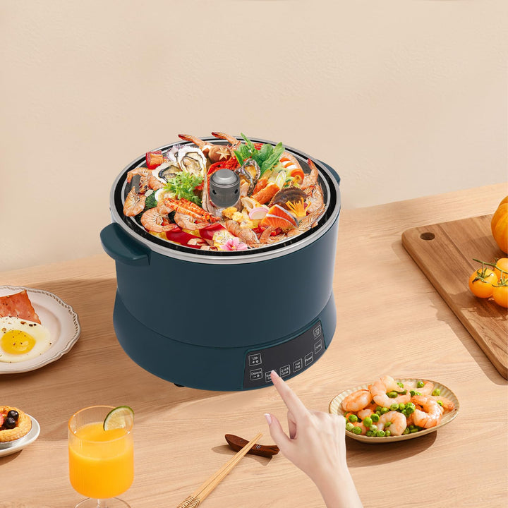 1500W 1000W 600W Low Sugar Reiskocher 4L für 4-6 Personen, mit 304 Edelstahl Innentopf, mit Hotpot F