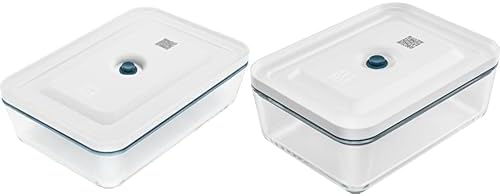 Zwilling Fresh & Save Vakuum Kühlschrankboxenset (+Auflaufform), 2tlg, Glas, La Mer Kühlschrankboxse