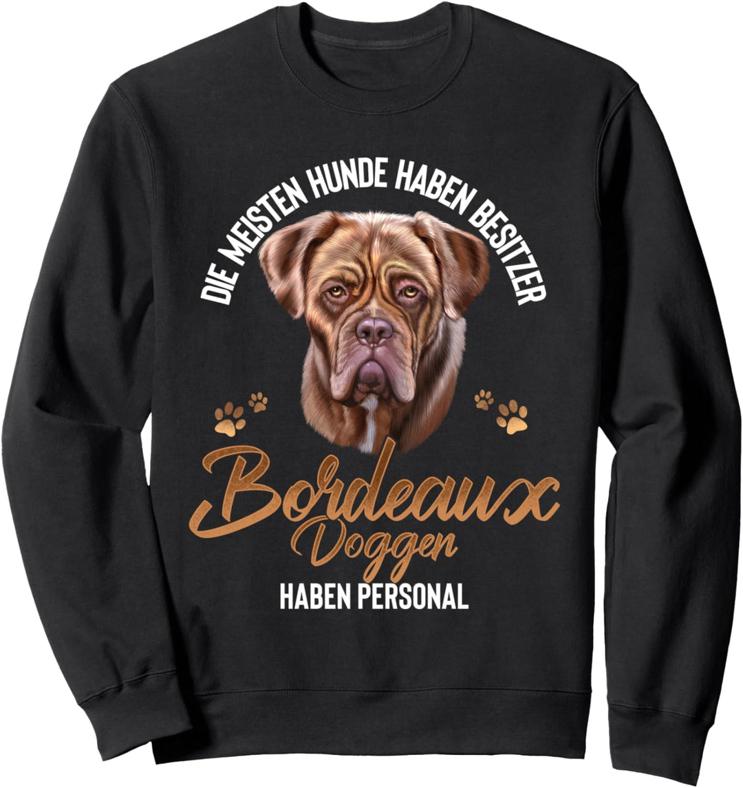 Bordeaux Dogge Hund Hunderasse Damen Herren Sweatshirt